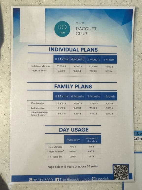 Raquet Membership